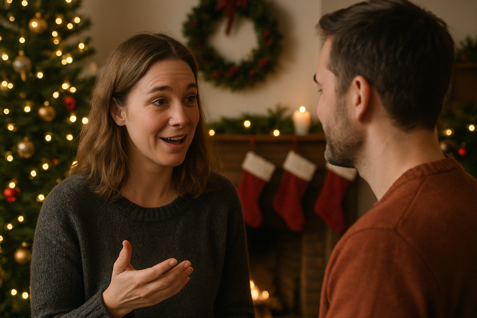 wann sagt man frohe weihnachten - Illustration